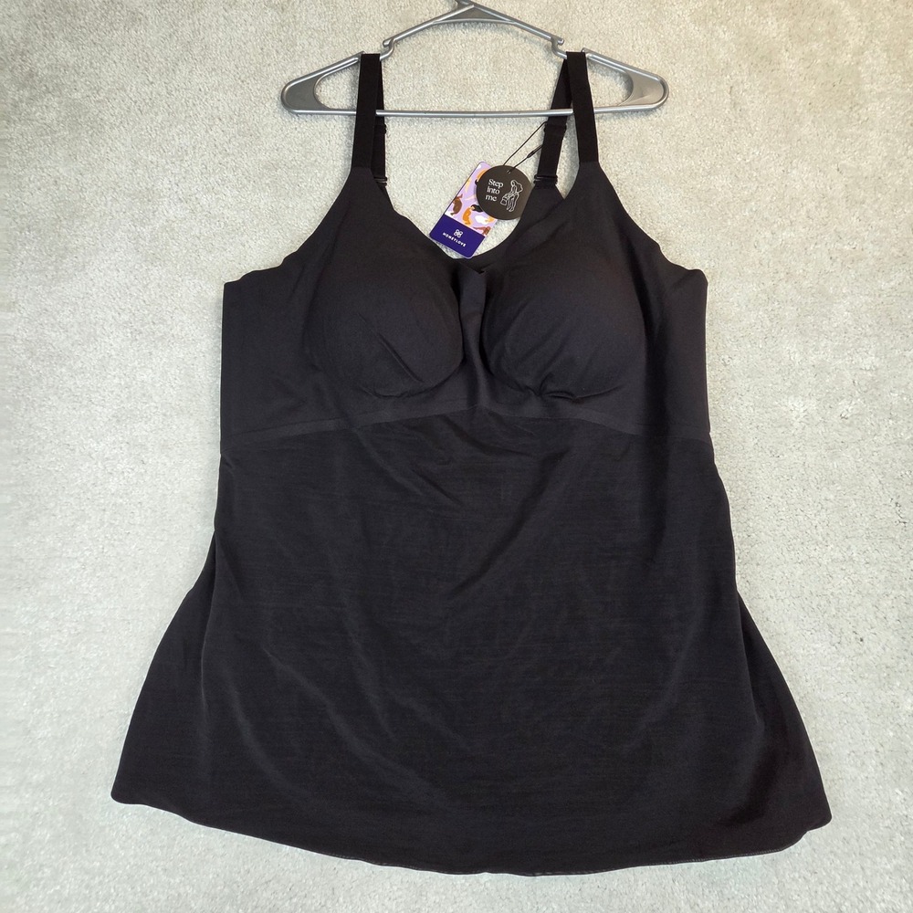 Honeylove LiftWear Cami Shadow Black Plus Size 4X Shapewear Tank Top LWCM0102